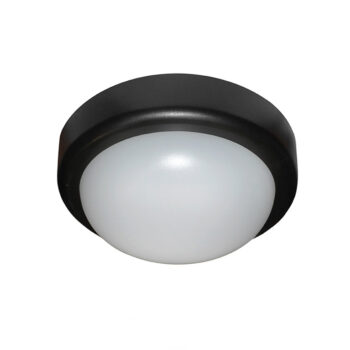 LED ΠΛΑΦΟΝΙΕΡΑ 230V 10W D:200 ΛΕΥΚΟ 4000K IP44 ΜΑΥΡΟ 21-0051011